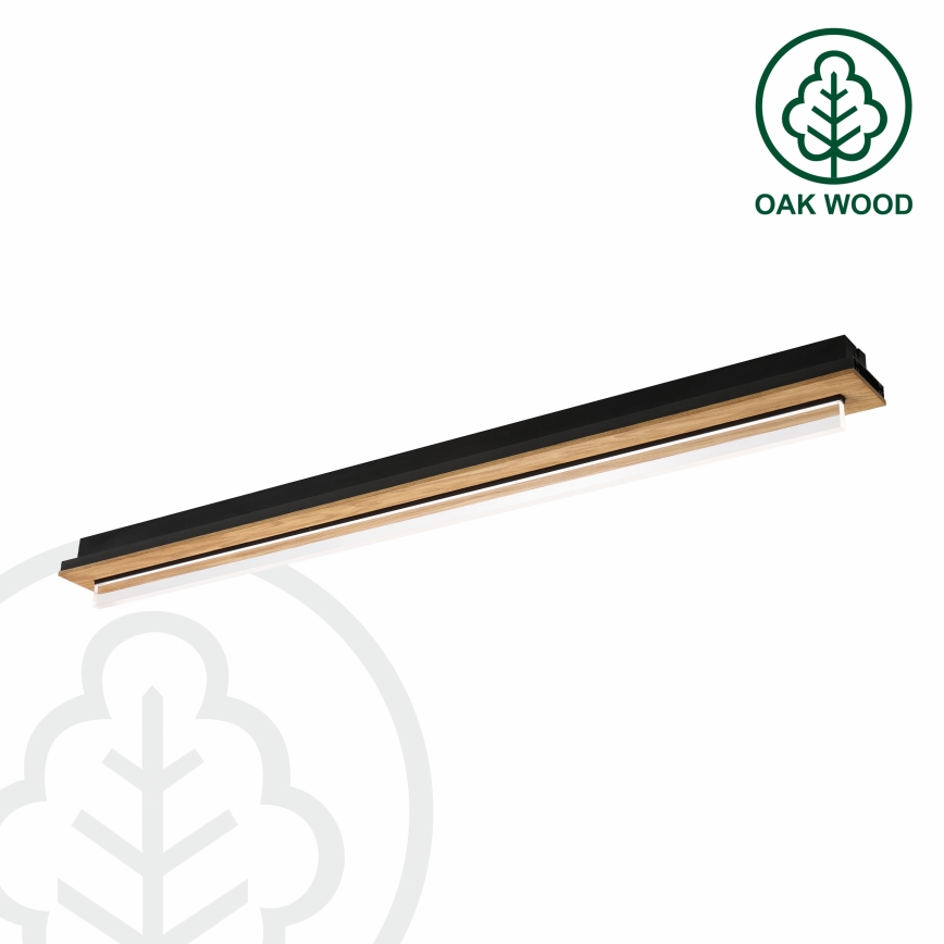 Brilagi - LED taklampa WOODY FLAT LED/25W/230V ek/svart