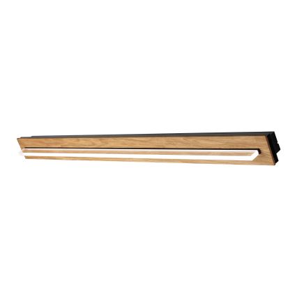 Brilagi - LED taklampa WOODY FLAT LED/25W/230V ek/svart