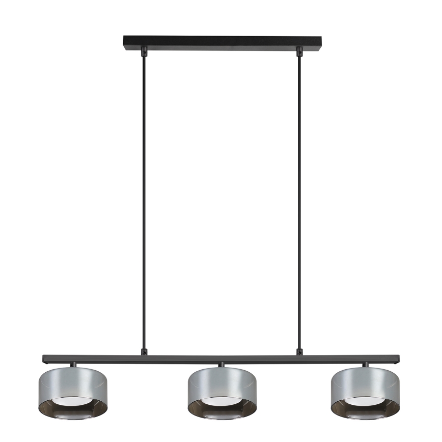Brilagi - LED Takpendel på vajer AURA LUX 3xGX53/30W/230V svart/rökfärgad