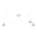 BRILAGI - LED Takpendel på vajer CONE TRIPLE SPIDER 3xGX53/15W/230V vit