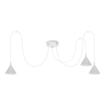 BRILAGI - LED Takpendel på vajer CONE TRIPLE SPIDER 3xGX53/15W/230V vit