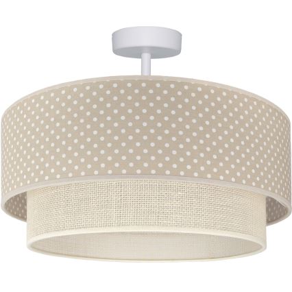 BRILAGI - LED ytmonterad taklampa BOHO BOBO 1xE27/60W/230V Ø 40 cm prickar beige/krämvit