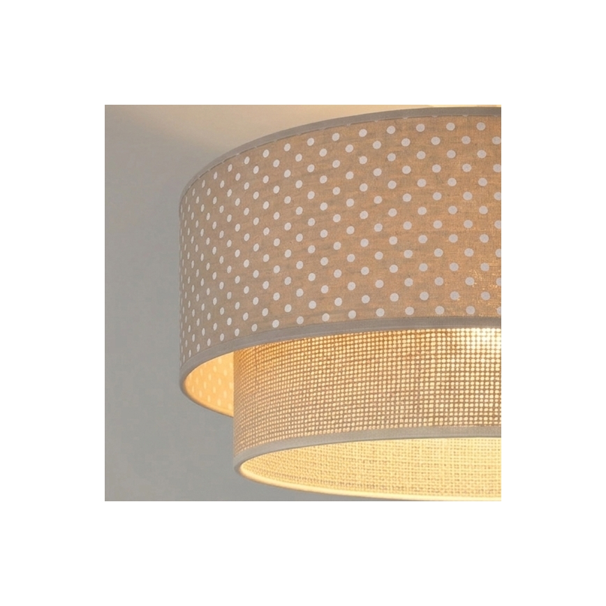 BRILAGI - LED ytmonterad taklampa BOHO BOBO 1xE27/60W/230V Ø 40 cm prickar beige/krämvit