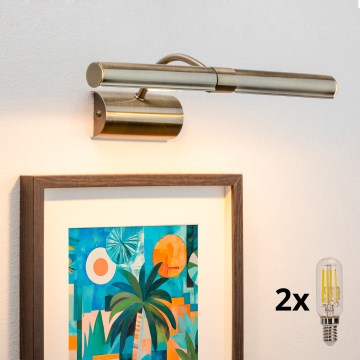 Brilagi - LED tavelbelysning DANAE 2xE14/4W/230V 3000K brons