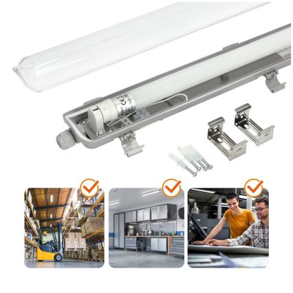 BRILAGI - LED teknisk, dammtät lysrörsarmatur OPTIMA T8 1xG13/18W/230V 4000K IP65 128 cm