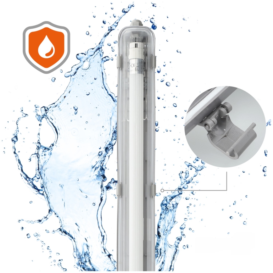 BRILAGI - LED teknisk, dammtät lysrörsarmatur OPTIMA T8 1xG13/18W/230V 4000K IP65 128 cm