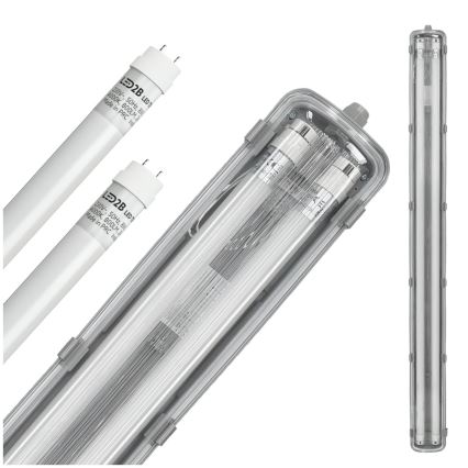 BRILAGI - LED teknisk dammtät lysrörsarmatur OPTIMA T8 2xG13/18W/230V 4000K IP65 128 cm