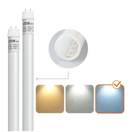 BRILAGI - OPTIMA T8 teknisk damm- och vattenstråleskyddad LED-lysrörsarmatur 2xG13/18W/230V 6500K IP65 128 cm
