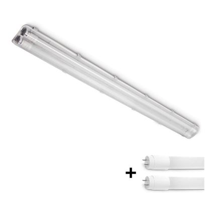 Brilagi - LED-teknisk lysrörsarmatur OPTIMA T8 2xG13/18W/230V 4000K IP65 128 cm - pall med 110 st