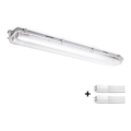 BRILAGI - LED teknisk dammtät lysrörsarmatur OPTIMA T8 2xG13/9W/230V 4000K IP65 67,5 cm