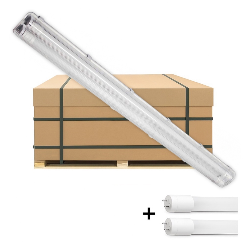 Brilagi - LED-teknisk lysrörsarmatur OPTIMA T8 2xG13/18W/230V 4000K IP65 128 cm - pall med 110 st