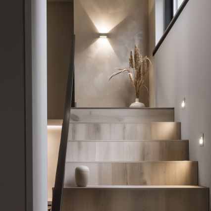 Brilagi - LED-trapparmatur med rörelse- och skymningssensor JACK LED/1,5W/230V 3000/4000/6500K vit