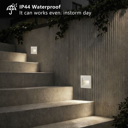 Brilagi - LED trapparmatur STEP LIGHT LED/1,5W/230V IP44 vit