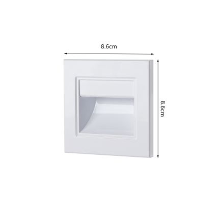 Brilagi - LED trapparmatur STEP LIGHT LED/1,5W/230V IP44 vit