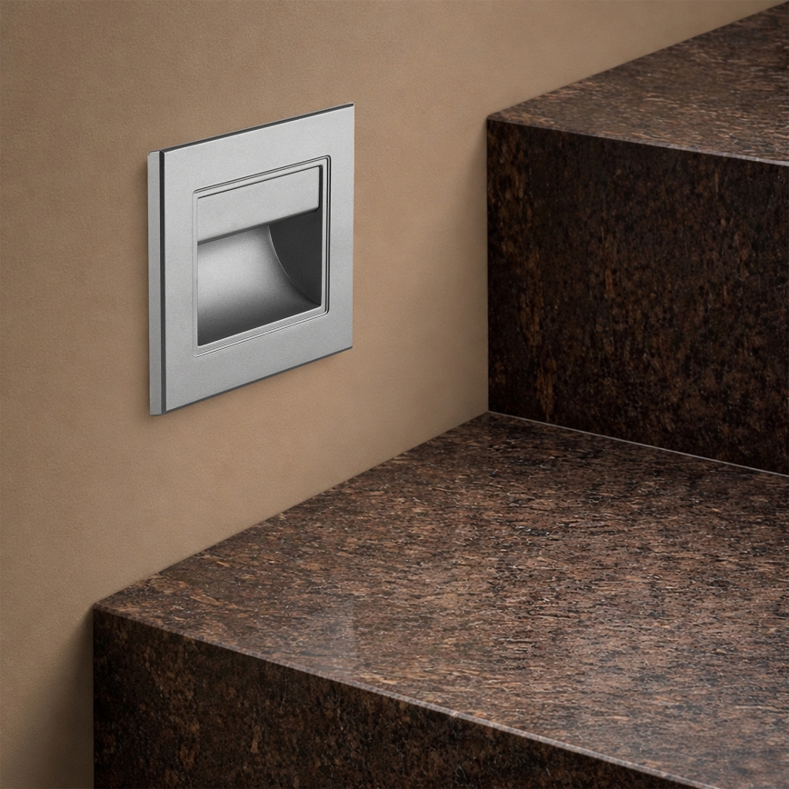 Brilagi - LED-trappbelysning STEP LIGHT LED/1,5W/230V IP44 antracit
