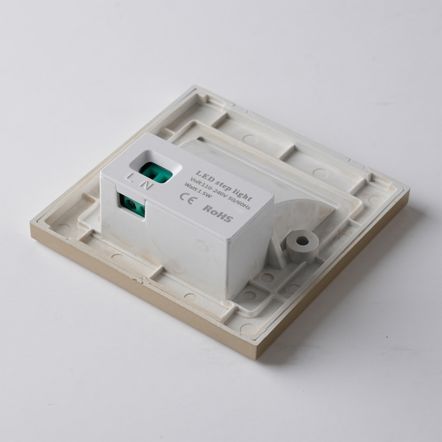 Brilagi - LED trappbelysningsarmatur STEP LIGHT LED/1,5W/230V IP44 guld