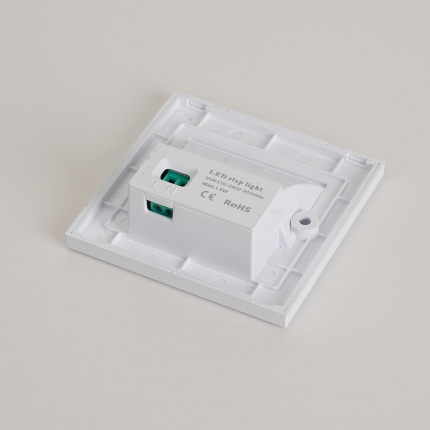 Brilagi - LED trappbelysningsarmatur STEP LIGHT LED/1,5W/230V IP44 vit