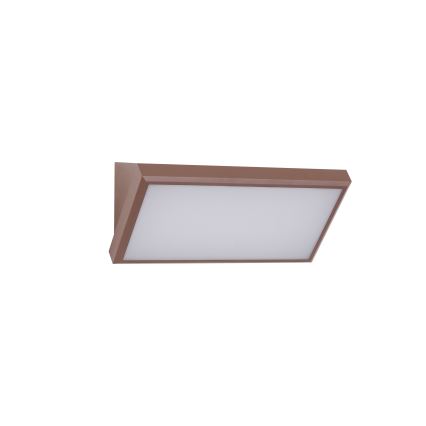 Brilagi - LED utomhusvägglampa med sensor TRIANGLE LED/20W/230V brun IP65
