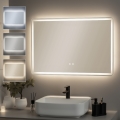 BRILAGI - LED uppvärmd badrumsspegel BELLA LED/19W/230V 60x90 cm IP44 CRI 90 dimbar + CCT