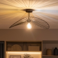 Brilagi - LED utanpåliggande taklampa CERIA WIRE 1xE27/60W/230V 40x56 cm svart