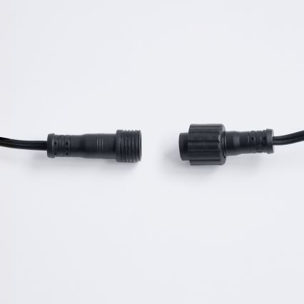 Brilagi - LED utomhusslinga GIRLANDA, dekorativ 25xE12/0,36W/24V, 20m, svart, IP44, varmvitt ljus