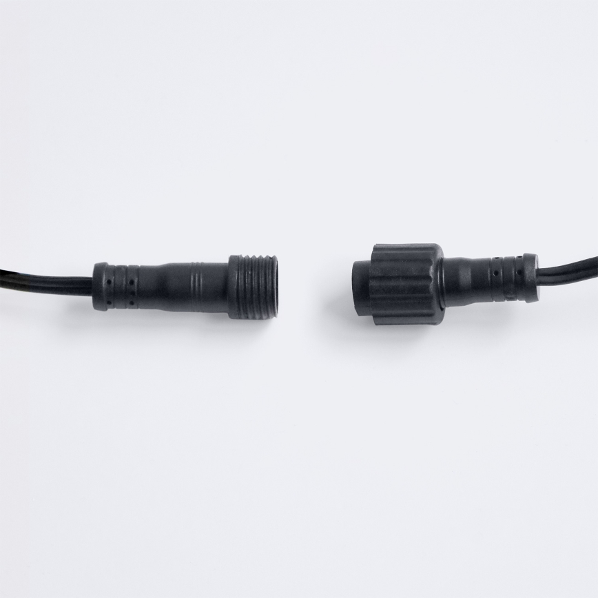 Brilagi - LED utomhusslinga GIRLANDA, dekorativ 25xE12/0,36W/24V, 20m, svart, IP44, varmvitt ljus