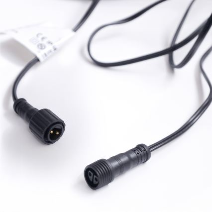Brilagi - LED utomhus dekorationsslinga GIRLANDA 10xE12/0,6W/230V 8m svart IP44 varmvit