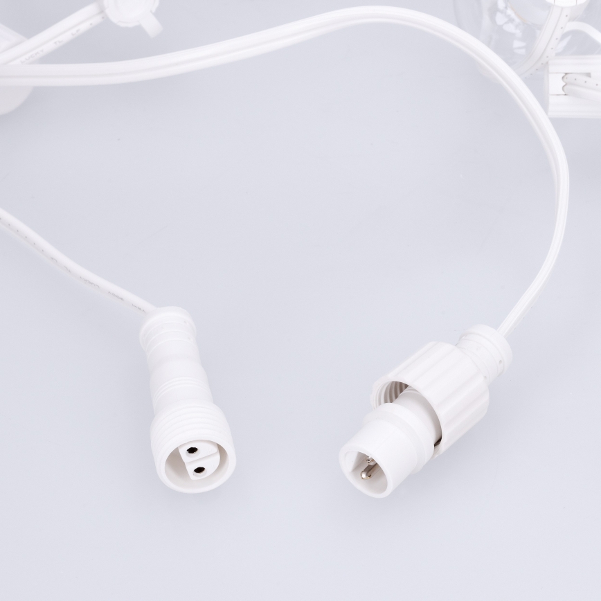 BRILAGI - LED utomhus dekorationsslinga GIRLANDA 10xE12/0,6W/230V 8m vit IP44 varmvit