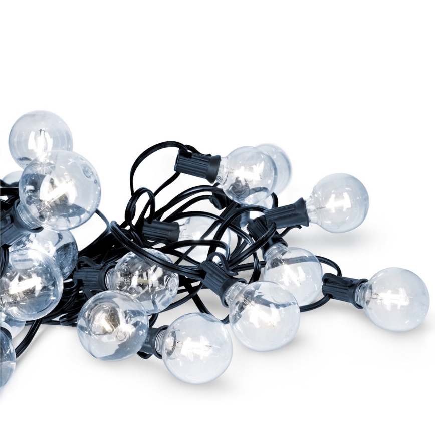 Brilagi - LED utomhusslinga GIRLANDA 25xE12/0,8W/230V 20m IP44 kallvit