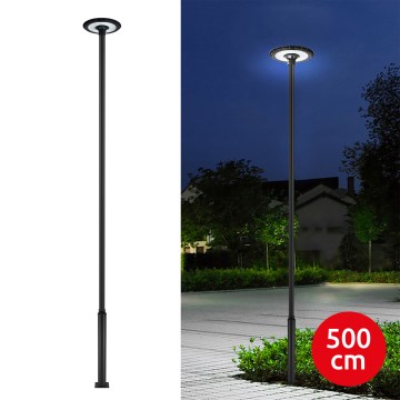 Brilagi - LED utomhus gatlampa med 5 m stolpe URBANSPARK LED/120W/230V svart IP65