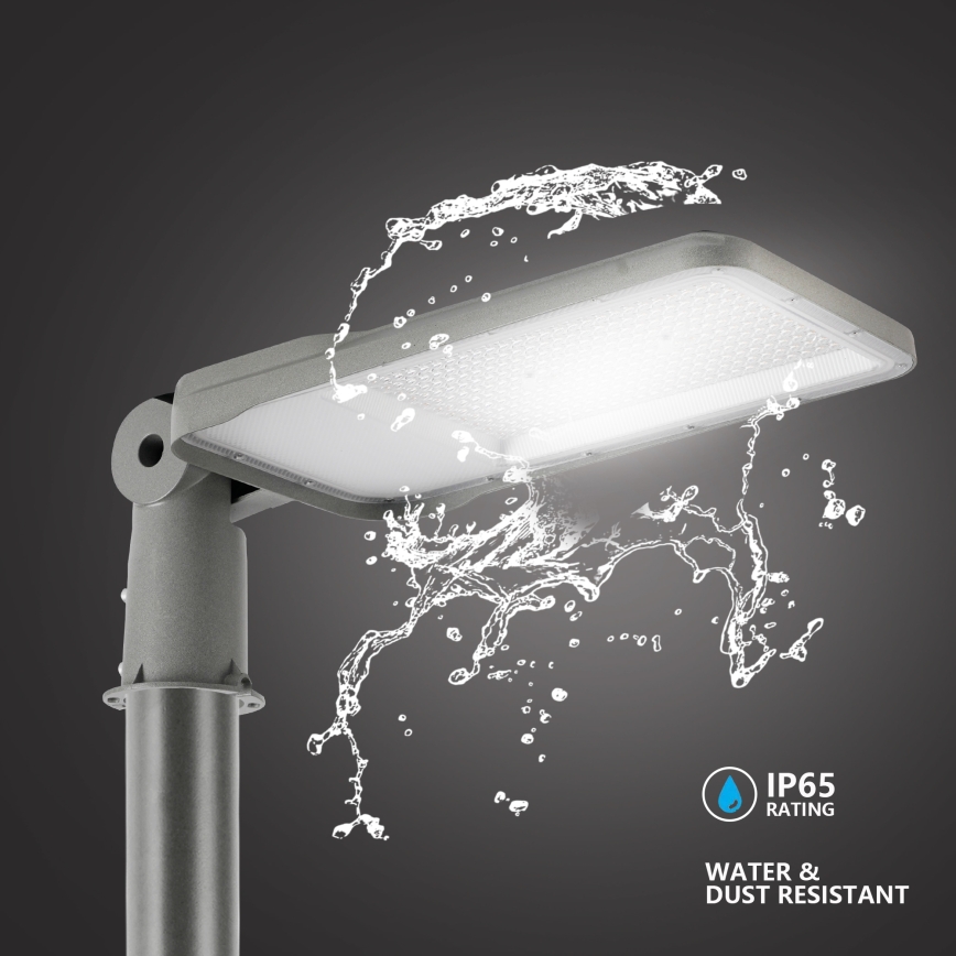 Brilagi - LED utomhus gatuarmatur med justerbart fäste URBANLIGHT LED/200W/230V grå IP65
