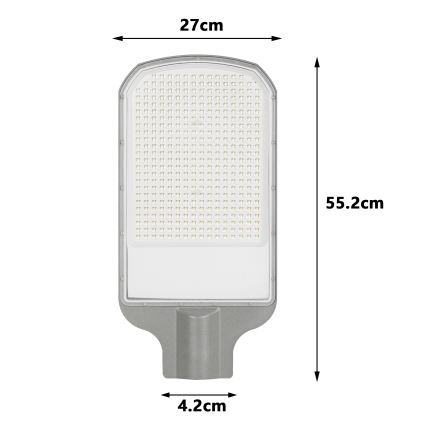 Brilagi - LED-utomhus gatlampa URBANLIGHT LED/200W/230V grå IP65