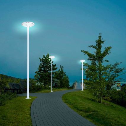 Brilagi - LED-gatulampa för utomhusbruk med 3 m hög stolpe URBANSPARK LED/120W/230V vit IP65