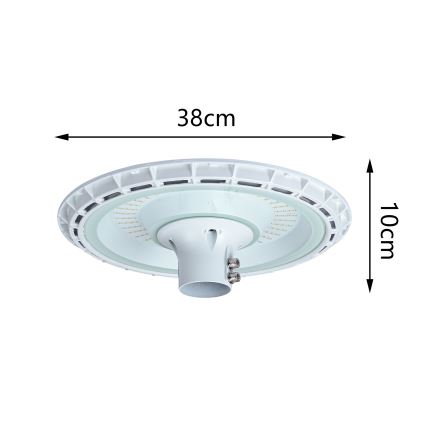 Brilagi - LED-gatulampa för utomhusbruk med 3 m hög stolpe URBANSPARK LED/120W/230V vit IP65