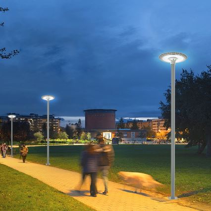BRILAGI - LED Utomhus gatlykta med 3 m stolpe URBANSPARK LED/120W/230V grå IP65