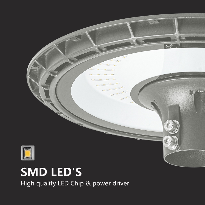 BRILAGI - LED Utomhus gatlykta med 3 m stolpe URBANSPARK LED/120W/230V grå IP65