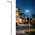 Brilagi - LED utomhus gatuarmatur med 3 m stolpe och vridbar arm URBANLIGHT LED/200W/230V grå IP65