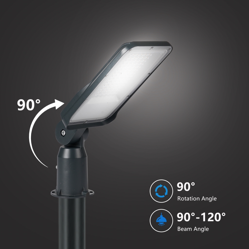 Brilagi - LED-gatlykta för utomhusbruk med justerbar infästning URBANLIGHT LED/50W/230V antracit IP65