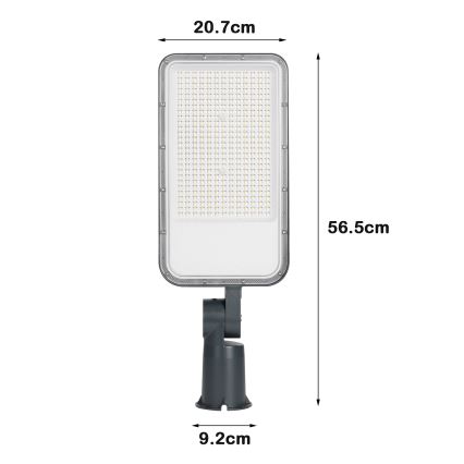 Brilagi - LED utomhus gatlampa med ledat fäste URBANLIGHT LED/200W/230V antracit IP65