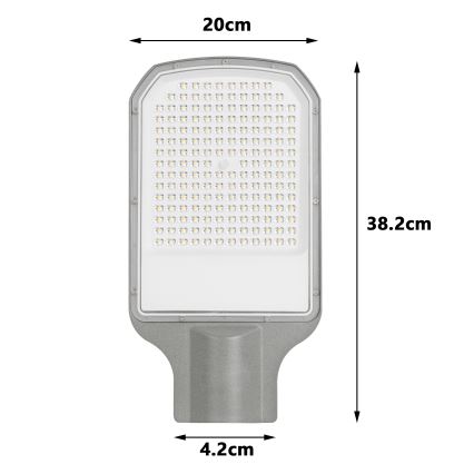 Brilagi - LED utomhus gatuarmatur URBANLIGHT LED/100W/230V grå IP65