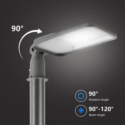 Brilagi - LED utomhus gatulampa med ledad arm URBANLIGHT LED/100W/230V grå IP65