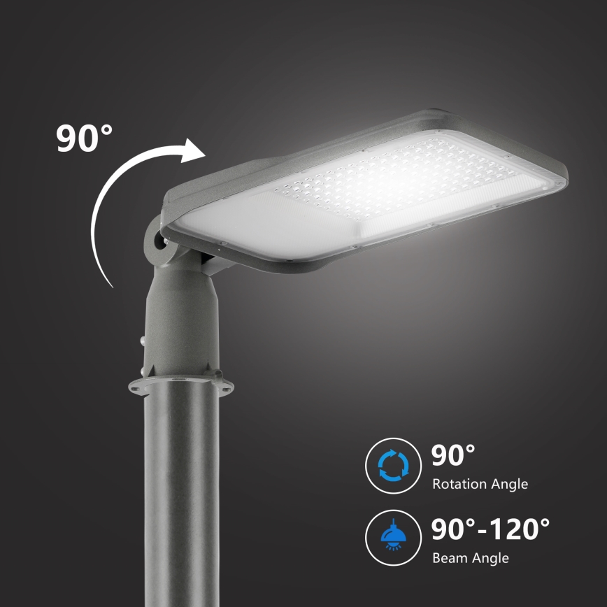 Brilagi - LED utomhus gatulampa med ledad arm URBANLIGHT LED/100W/230V grå IP65