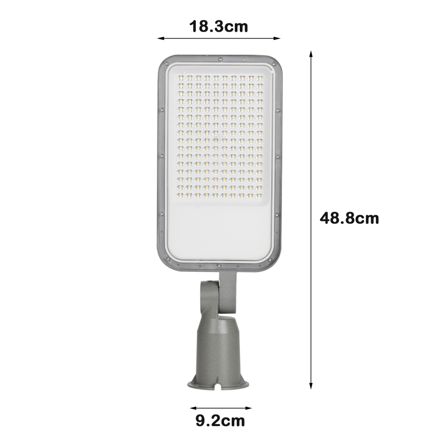 Brilagi - LED utomhus gatulampa med ledad arm URBANLIGHT LED/100W/230V grå IP65