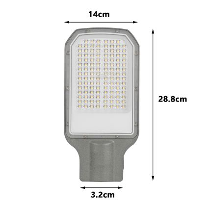 Brilagi - LED utomhus gatulampa URBANLIGHT LED/50W/230V grå IP65