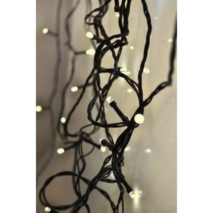 Brilagi - LED utomhus julbelysning 100 LED/8 funktioner 13 m IP44 varmvit