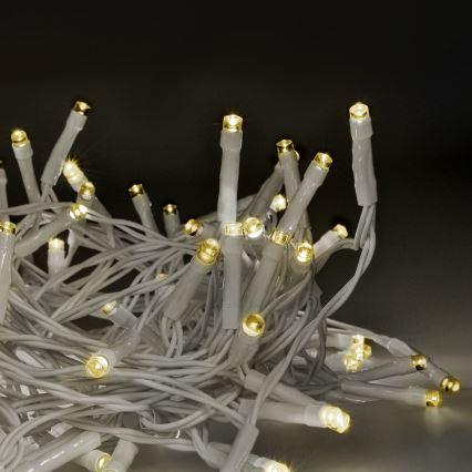 Brilagi - LED utomhus julbelysning 120xLED/8 funktioner/3xAA 9,5m vit IP44 varmvit + fjärrkontroll