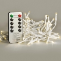 BRILAGI - LED utomhus julbelysning 120xLED/8 funktioner/3xAA 9,5m vit IP44 varmvit + fjärrkontroll