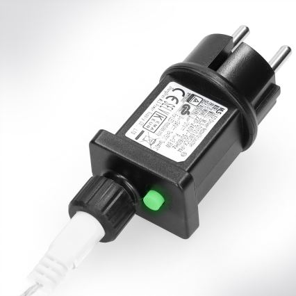 BRILAGI - LED Utomhus istappsljusslinga 200 LED/8 funktioner 13m IP44 kallvit