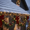 Brilagi - LED utomhus julbelysning 200xLED/8 funktioner 13m IP44 varmvit istappsslinga
