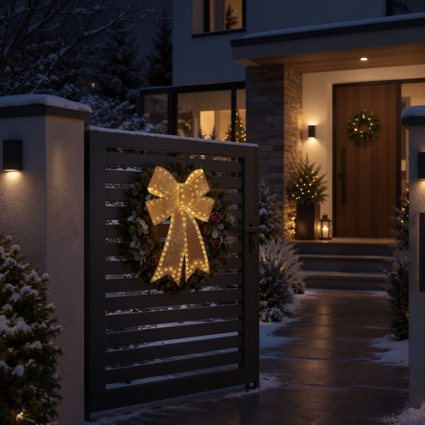 BRILAGI - LED Utomhus juldekoration LED/3,3W/230V IP44 guldfärgad rosett